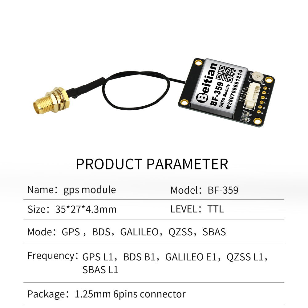 Beitian Beidou GPS + antenna module GNSS flying machine flight control drone FPV model aircraft fixed wing Beitian Beidou GPS + antenna module GNSS flying machine flight control drone FPV model aircraft fixed wing